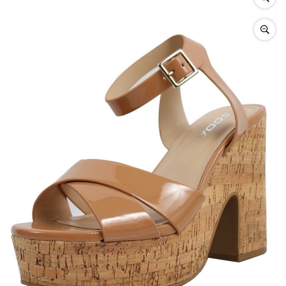 Soda Shoes - Soda Women's Brown Platform Heels